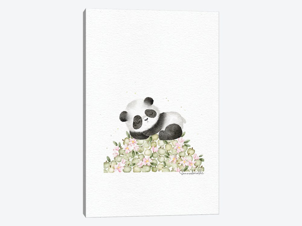 Apple Panda by Sanna Sjöström 1-piece Art Print