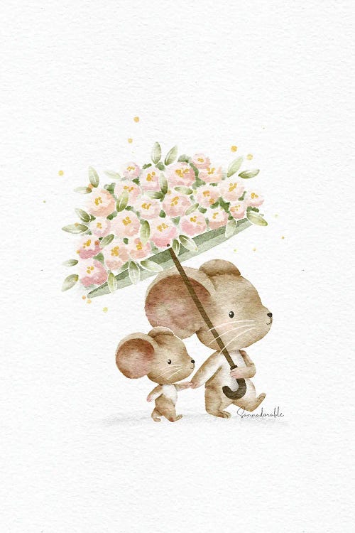 Floral Umbrella by Sanna Sjöström wall art