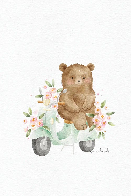 Floral Vespa Bear