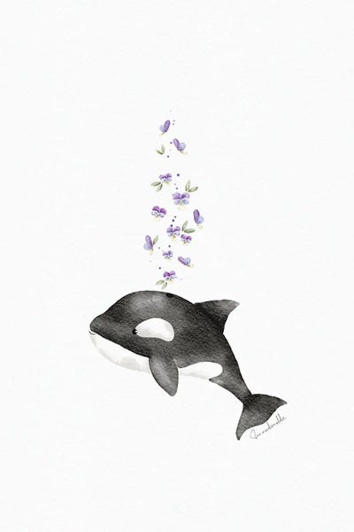 Floral Ocra by Sanna Sjöström canvas print