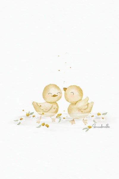 Sanna Sjöström: Flower Bathing Ducks by Sanna Sjöström
