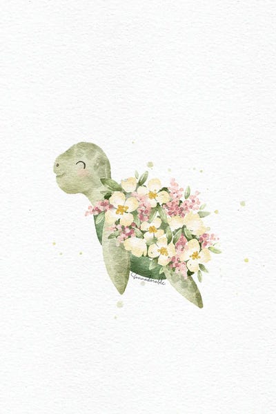 Sanna Sjöström: Floral Turtle by Sanna Sjöström