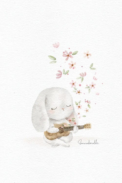 Flower Guitarr Bunny