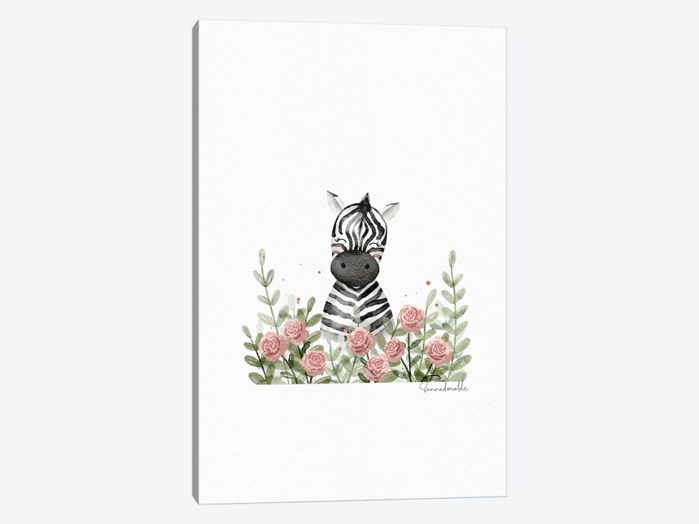 Flower Zebra by Sanna Sjöström 1-piece Art Print