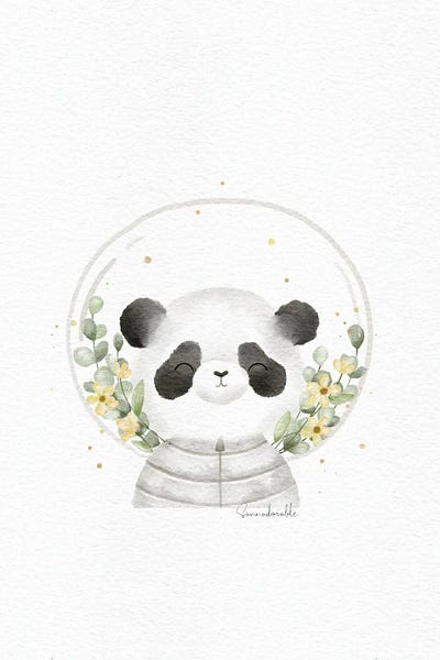 Sanna Sjöström: Headshot Space Panda by Sanna Sjöström