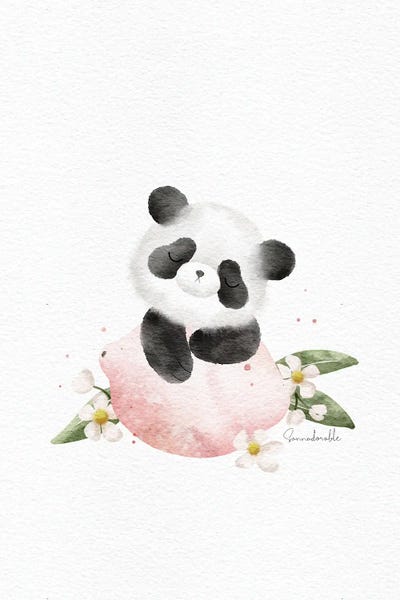 Pandas: Pink Lemonade Panda by Sanna Sjöström