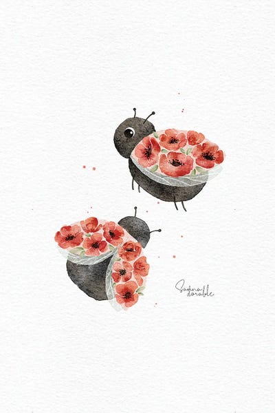 Sanna Sjöström: Poppy Ladybirds by Sanna Sjöström
