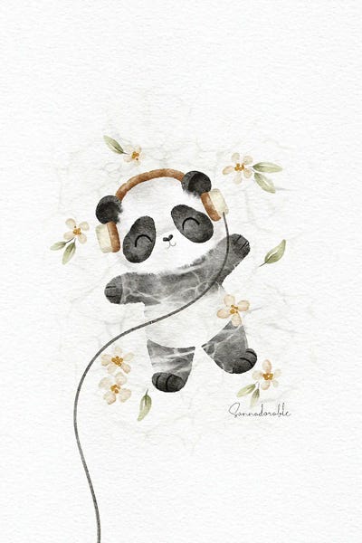Sanna Sjöström: Relaxing Panda by Sanna Sjöström