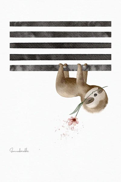 Sanna Sjöström: Striped Sloth by Sanna Sjöström