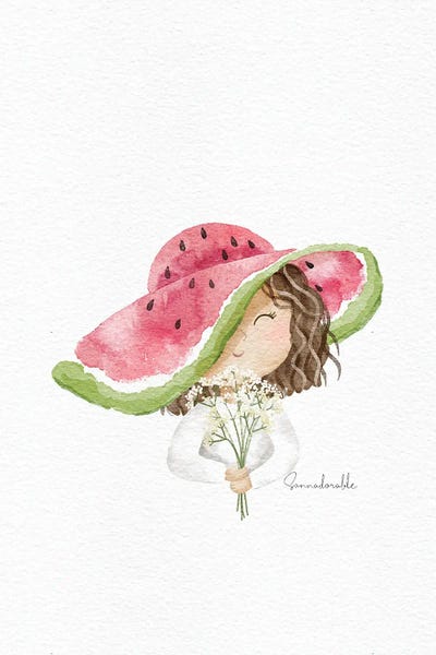 Watermelon Hat by Sanna Sjöström art print