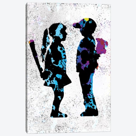 Boy & Girl Canvas Print #SSK17} by Streetsky Art Print