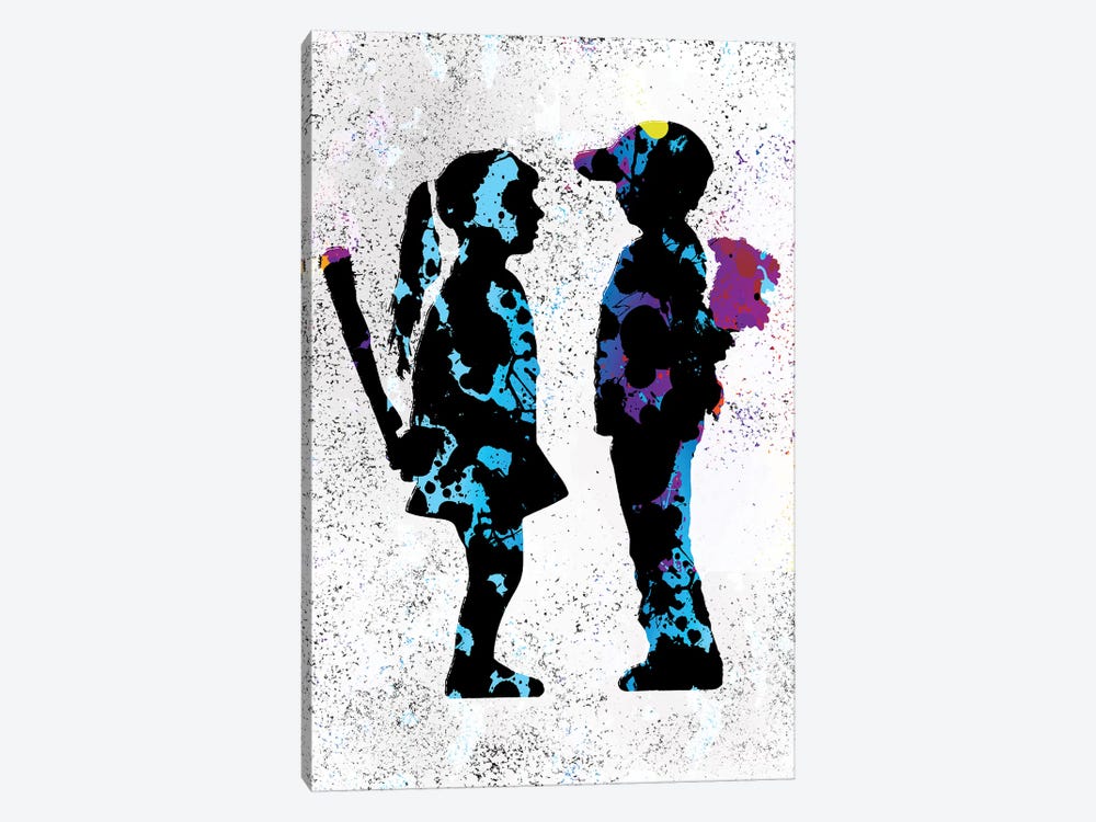 Boy & Girl by Streetsky 1-piece Canvas Art Print