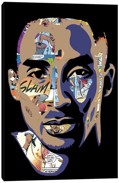 Kobe - Space Jam Tribute Canvas Art Print - Basketball Art