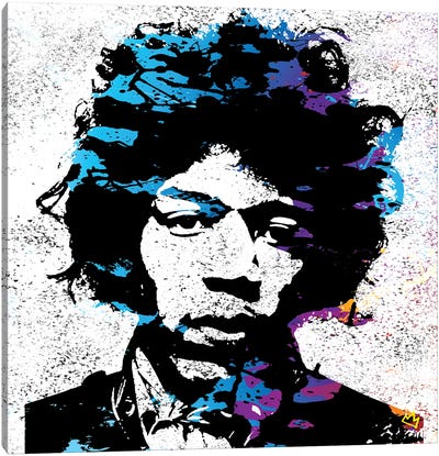 Jimmy Canvas Art Print - Jimi Hendrix