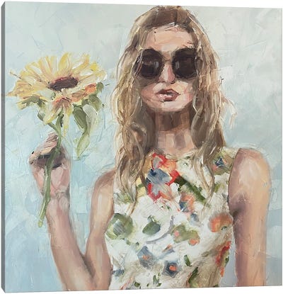 Flower Power Canvas Art Print - Simone Scholes