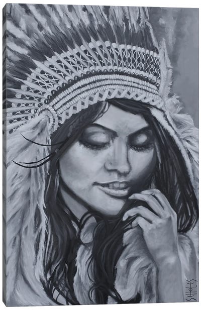 Indian Spirit Canvas Art Print - Simone Scholes