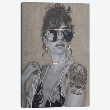 She's In Fashion Canvas Print #SSO28} by Simone Scholes Canvas Print
