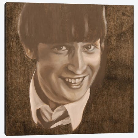 Beatles John Canvas Print #SSO39} by Simone Scholes Canvas Wall Art