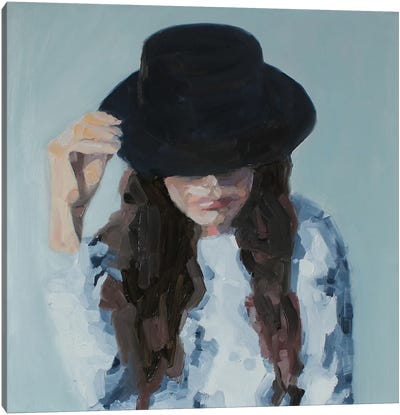 Tip My Hat To You Canvas Art Print - Simone Scholes