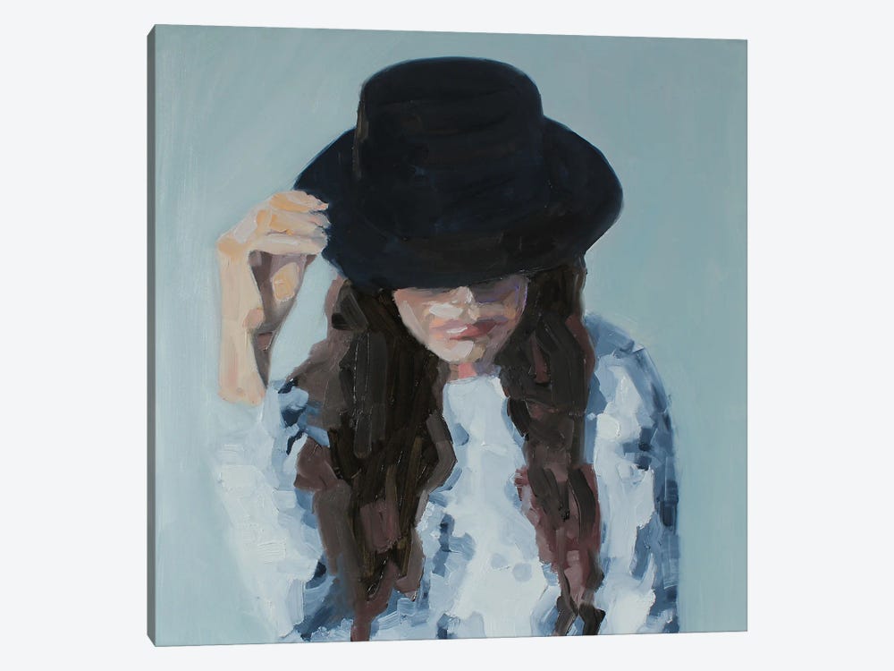 Tip My Hat To You by Simone Scholes 1-piece Canvas Wall Art