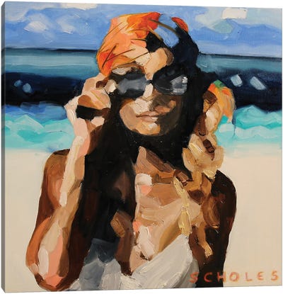Beach I Canvas Art Print - Simone Scholes