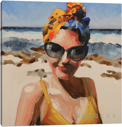 Beach II Canvas Art Print - Simone Scholes
