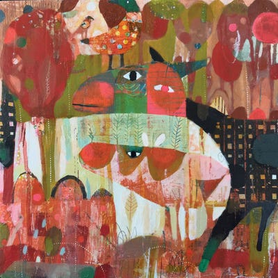 Lipstick On A Pig by Susan Almquist art print