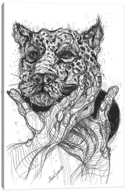 Chester Drawing And Graphics Canvas Art Print - Cheetah Art