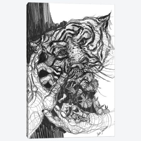 Tiger Drawing And Graphics Canvas Print #SSR108} by Maria Susarenko Art Print