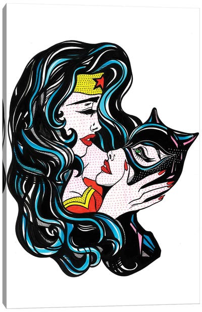 Super Love Canvas Art Print - Catwoman