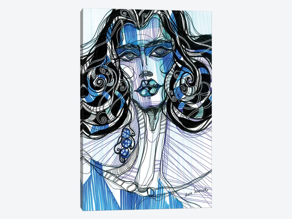 Blue Girl by Maria Susarenko 1-piece Canvas Artwork