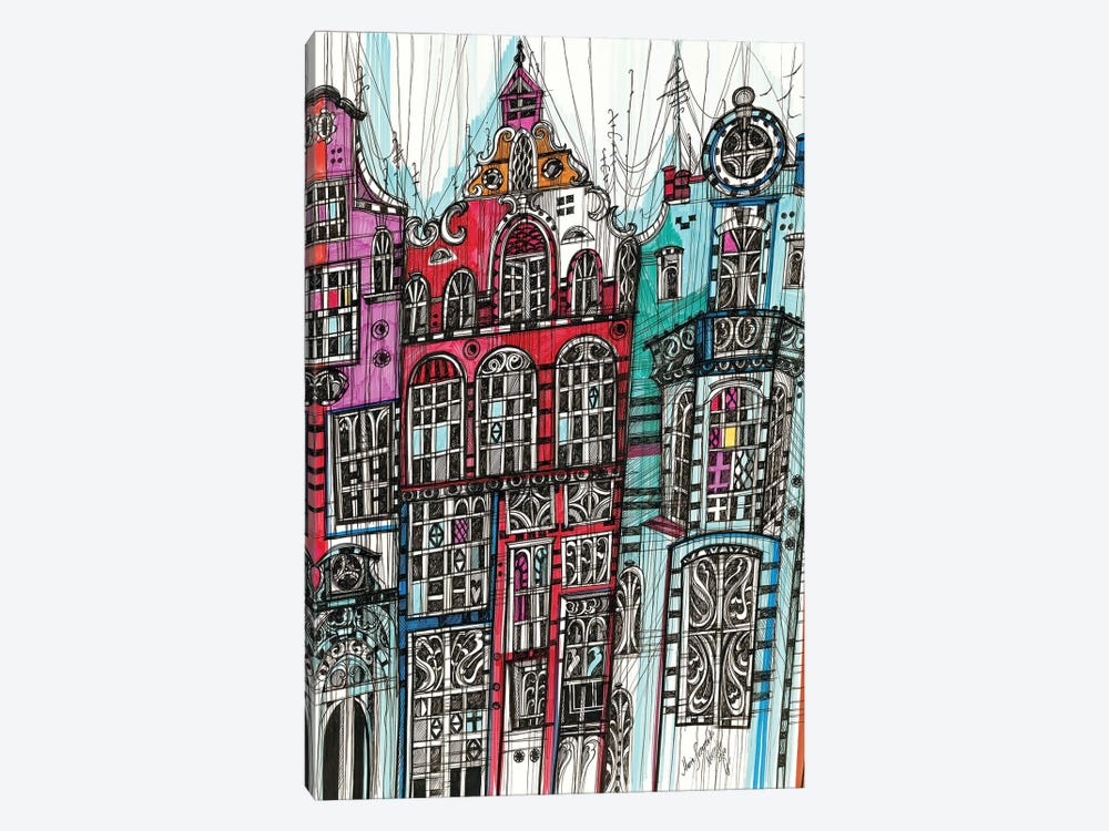 Amsterdam Cityscape by Maria Susarenko 1-piece Canvas Art