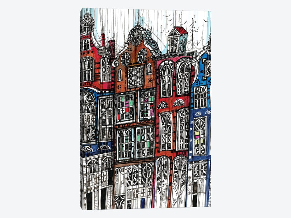 Amsterdam Cityscape II by Maria Susarenko 1-piece Canvas Art