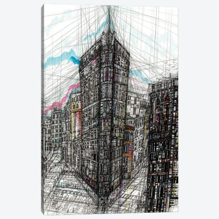Flatiron Building Canvas Print #SSR181} by Maria Susarenko Canvas Art Print