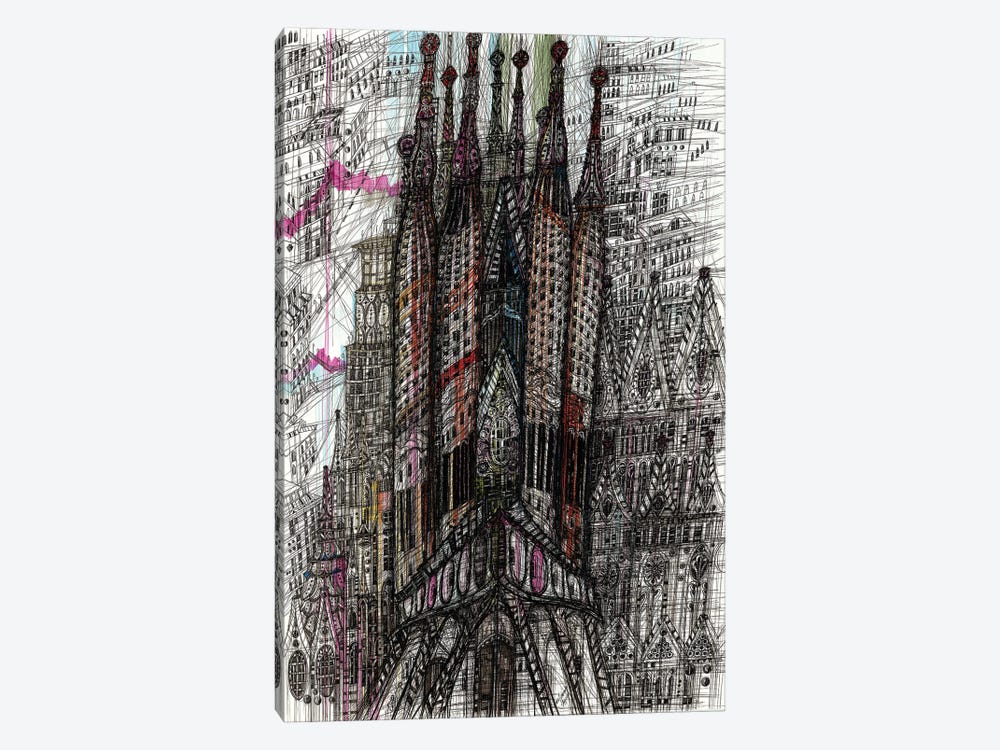 Sagrada Familia. Barcelona by Maria Susarenko 1-piece Canvas Art Print