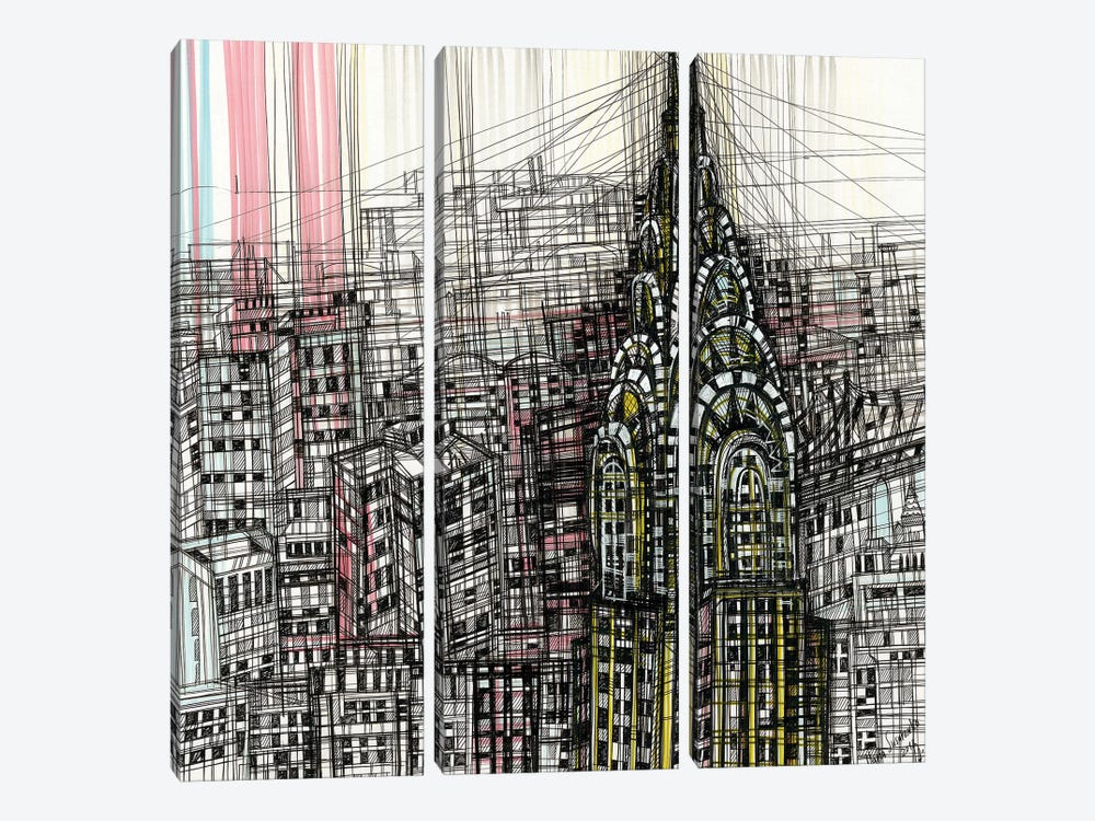 Chrysler Building by Maria Susarenko 3-piece Canvas Art