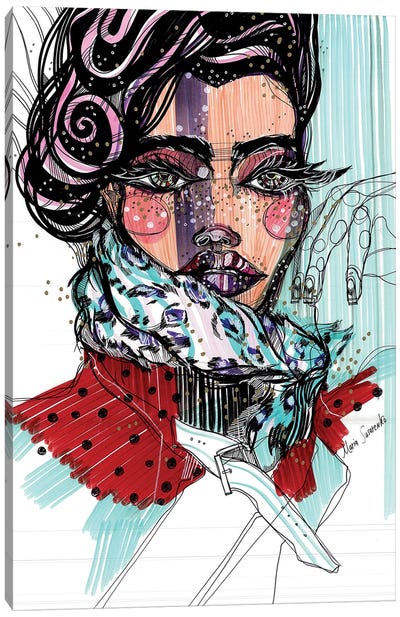 Kitsch Queen Canvas Art Print - Maria Susarenko