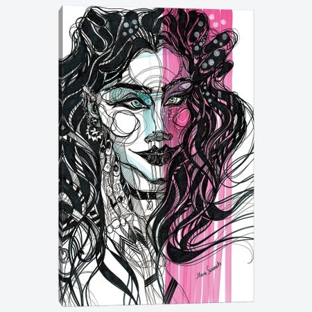 Pink Girl III Canvas Print #SSR58} by Maria Susarenko Canvas Print