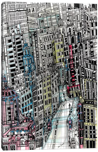 Urban New York Canvas Art Print - Maria Susarenko