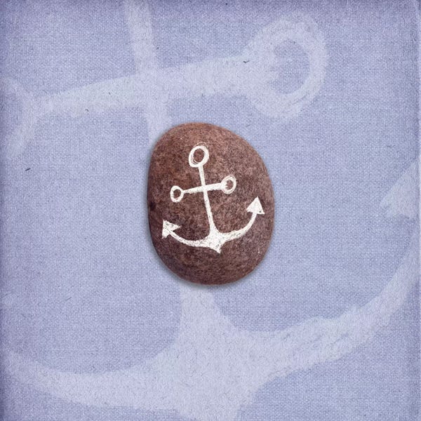Kids Nautical Art: Anchors Up by 5by5collective