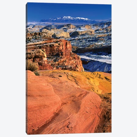 Winter Landscape, Capitol Reef National Park, Utah, USA Canvas Print #SST3} by Scott T. Smith Canvas Wall Art