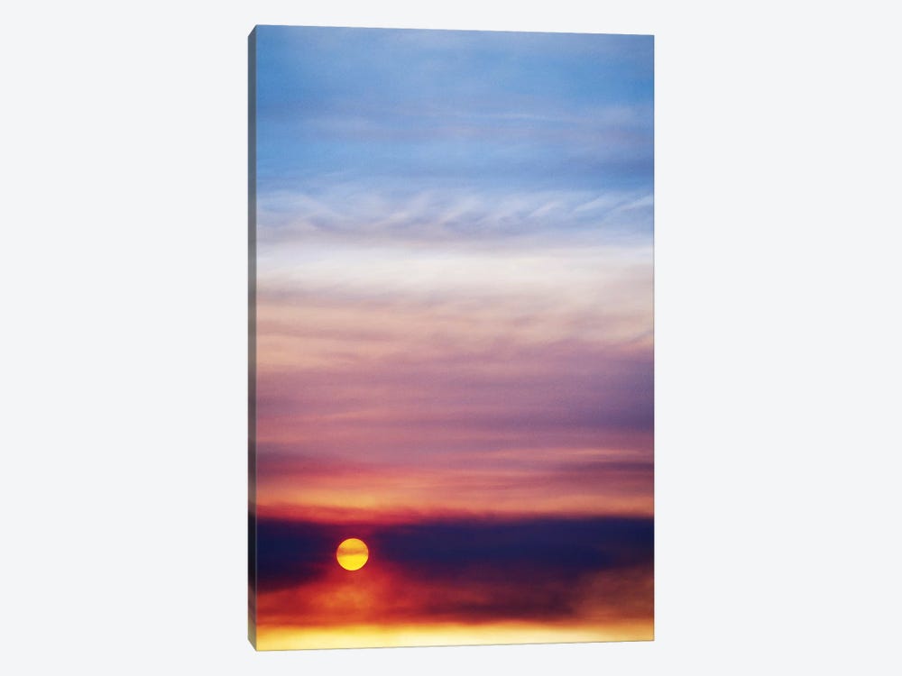 Colorful Cloudy Sunset by Scott T. Smith 1-piece Canvas Print