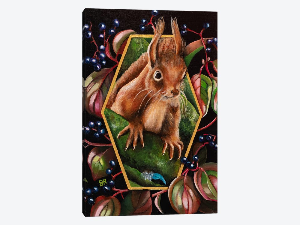 Red Squirrel by Saskia Huitema 1-piece Canvas Art