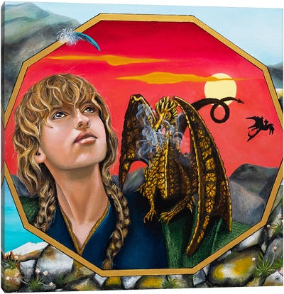 Isle Of Dragons Canvas Art Print - Saskia Huitema