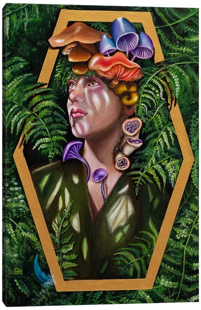 Nymph Canvas Art Print - Mushroom Art