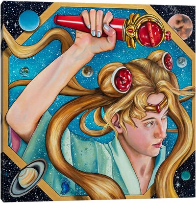 The Guardian Canvas Art Print - Sailor Moon
