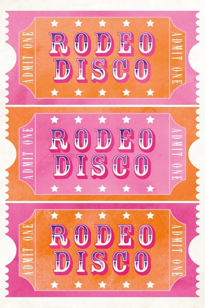 Western Décor: Rodeo Disco by Susan Arnot