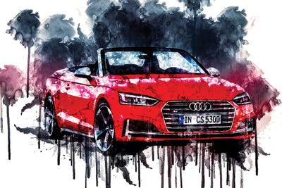 2017 Audi S5 Cabriolet II by Sissy Angelastro canvas print