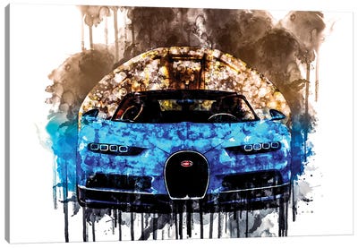 2017 Bugatti Chiron Canvas Art Print