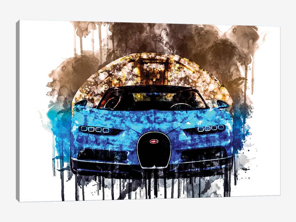 2017 Bugatti Chiron by Sissy Angelastro 1-piece Art Print